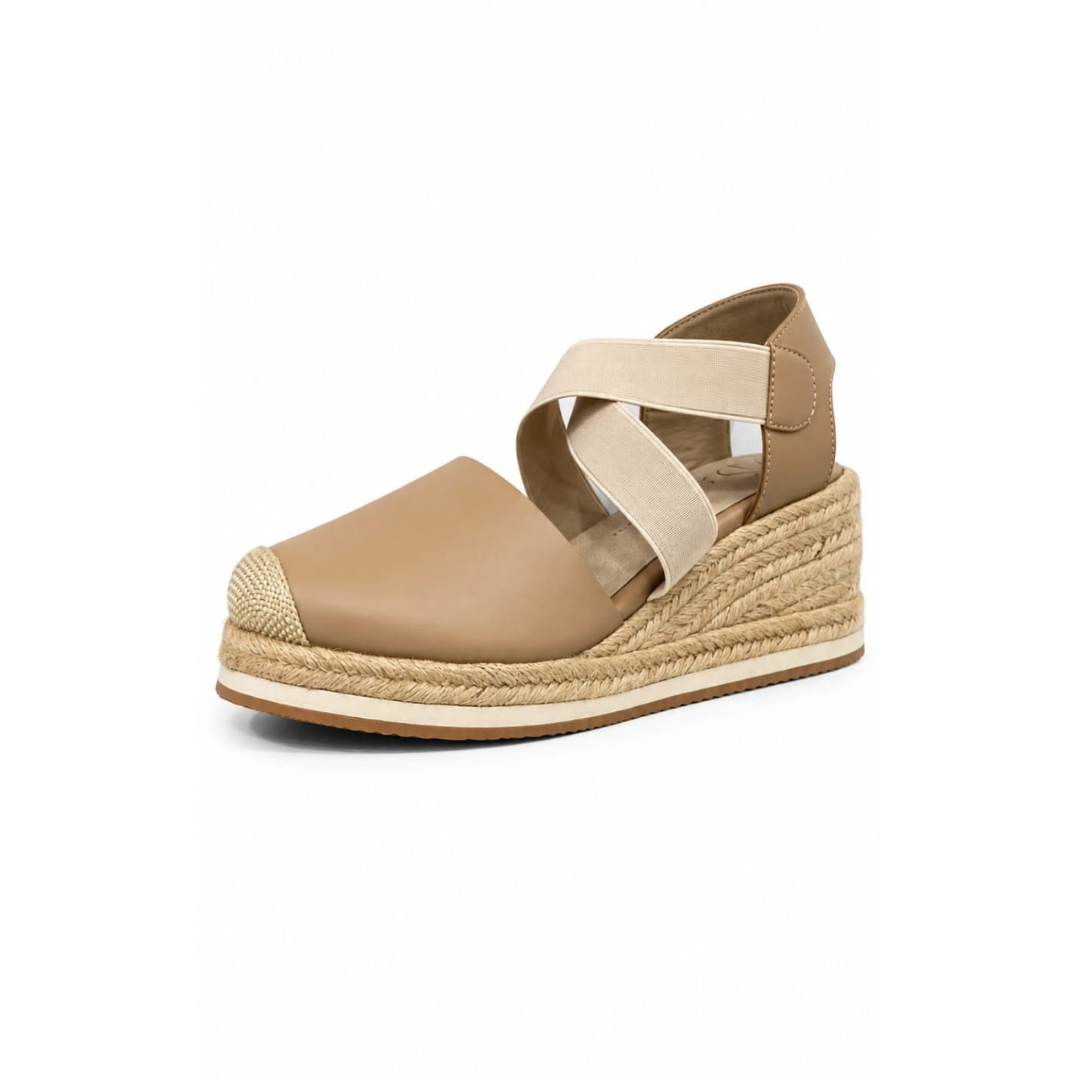 Sandalias Dulce María de cuña en yute