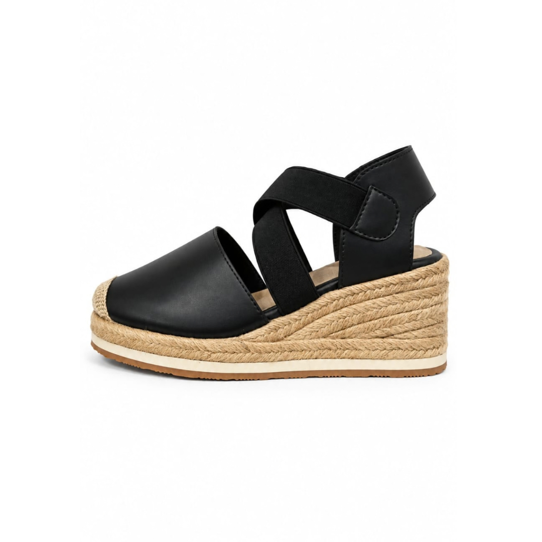 Sandalias Dulce María de cuña en yute