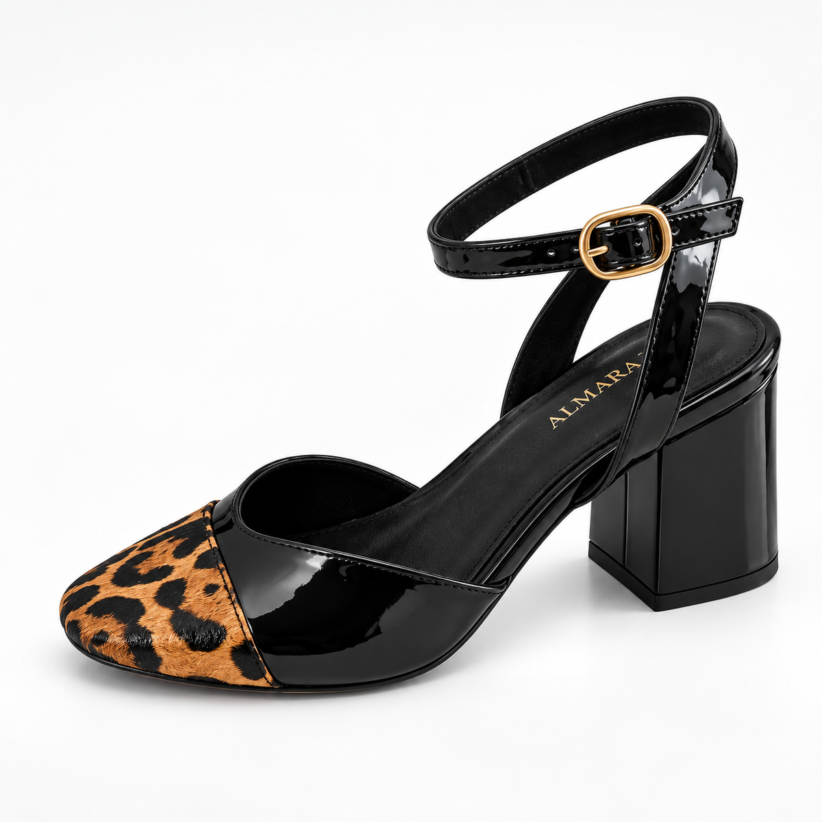 Tacones Punta León de animal print