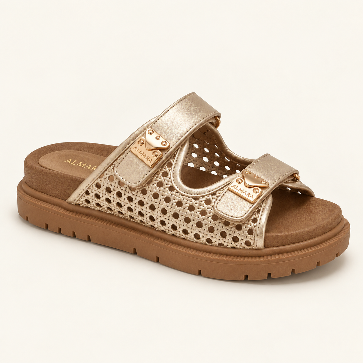 Sandalias Jade de tejido calado con plantilla acolchada