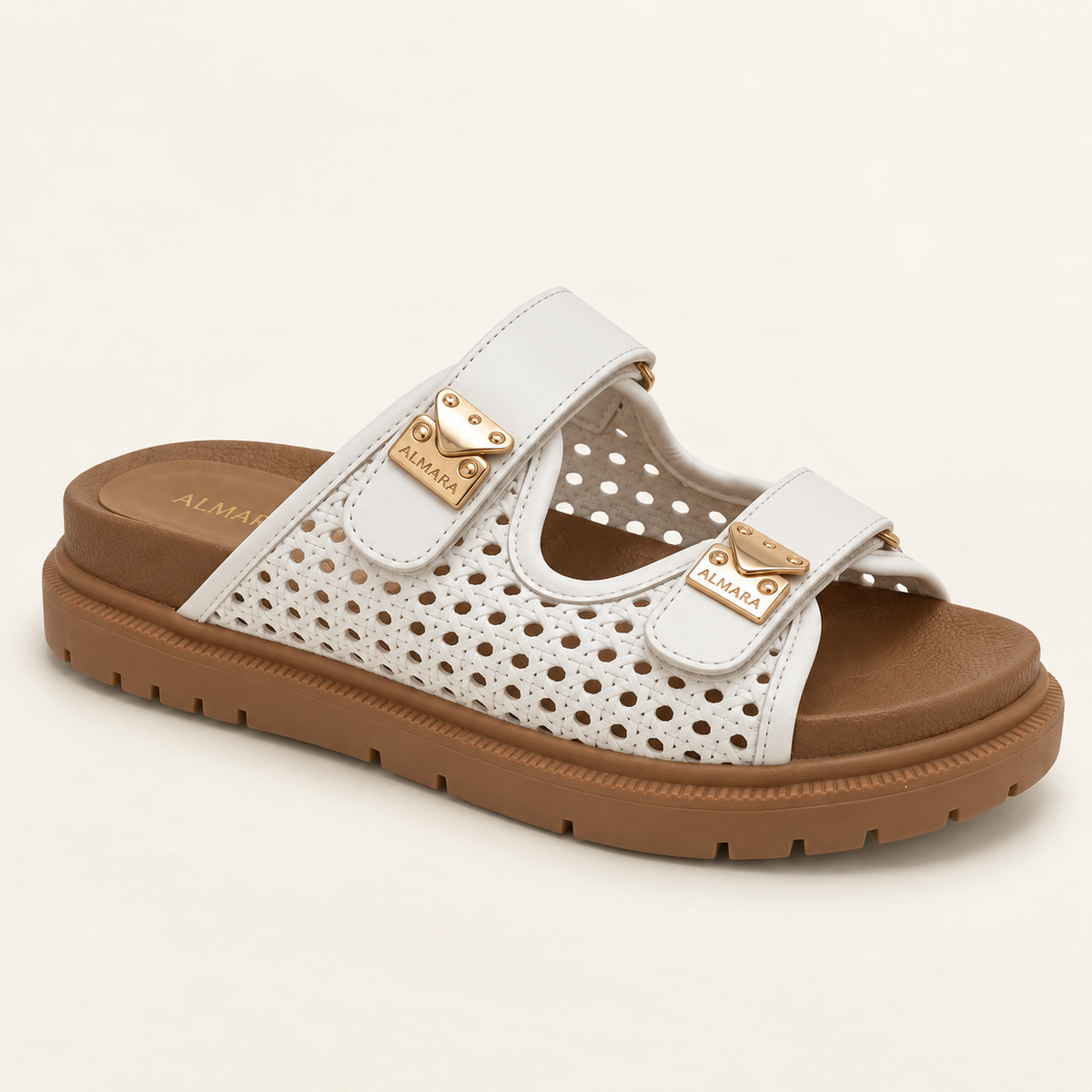 Sandalias Jade de tejido calado con plantilla acolchada