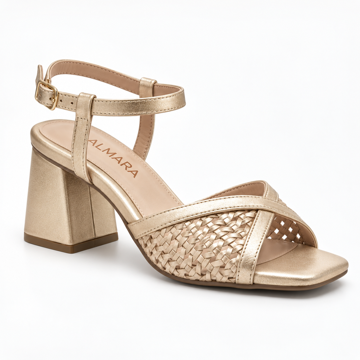 Tacones Rubi de tejido calado y punta semicuadrada