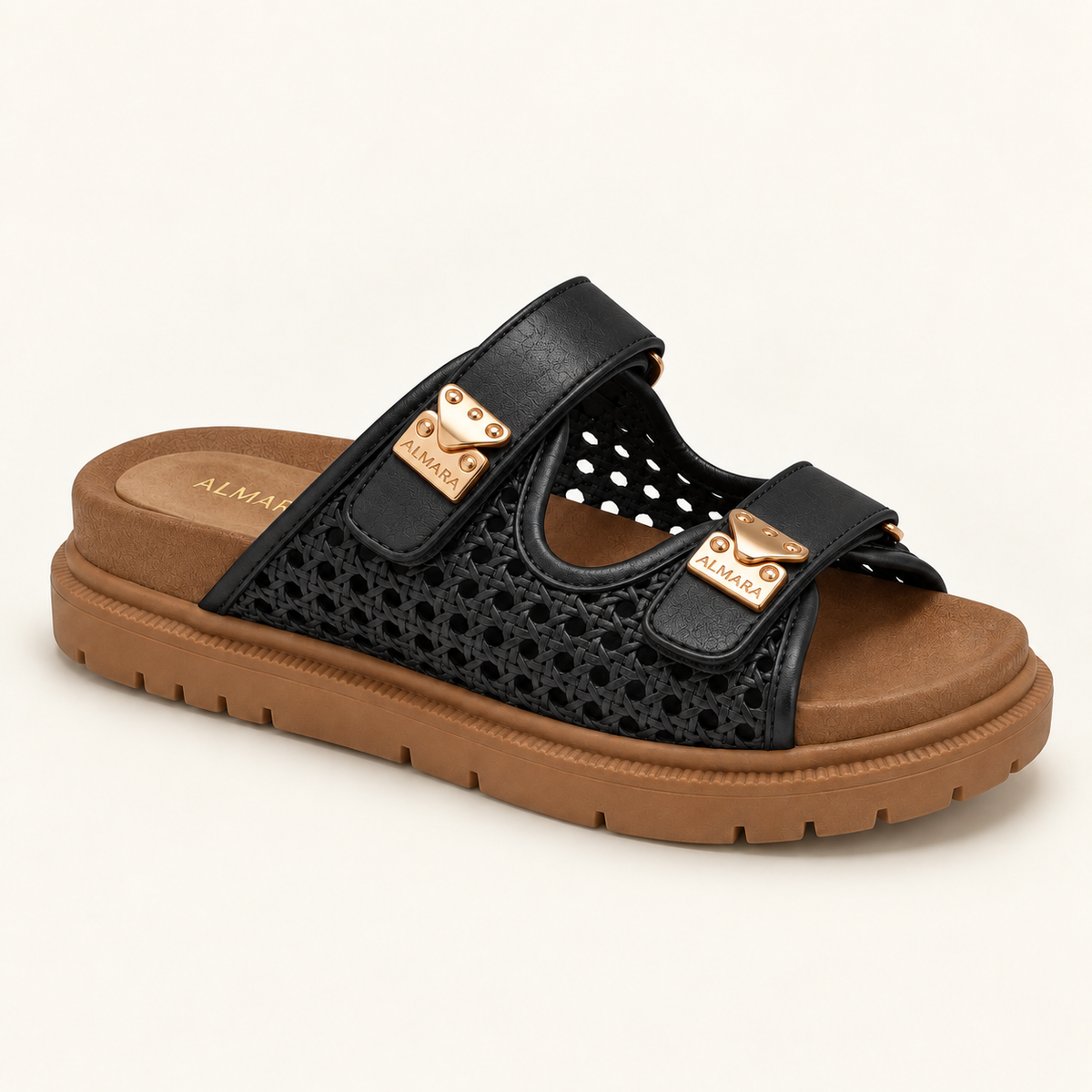 Sandalias Jade de tejido calado con plantilla acolchada