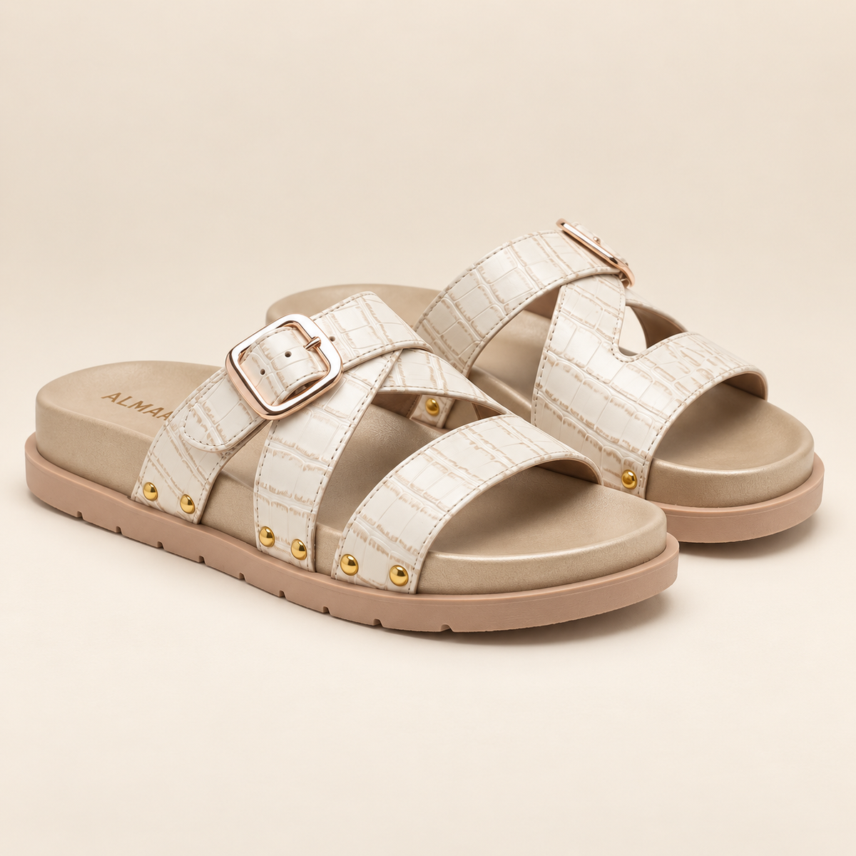 Sandalias Trinidad de tiras cruzadas con hebilla