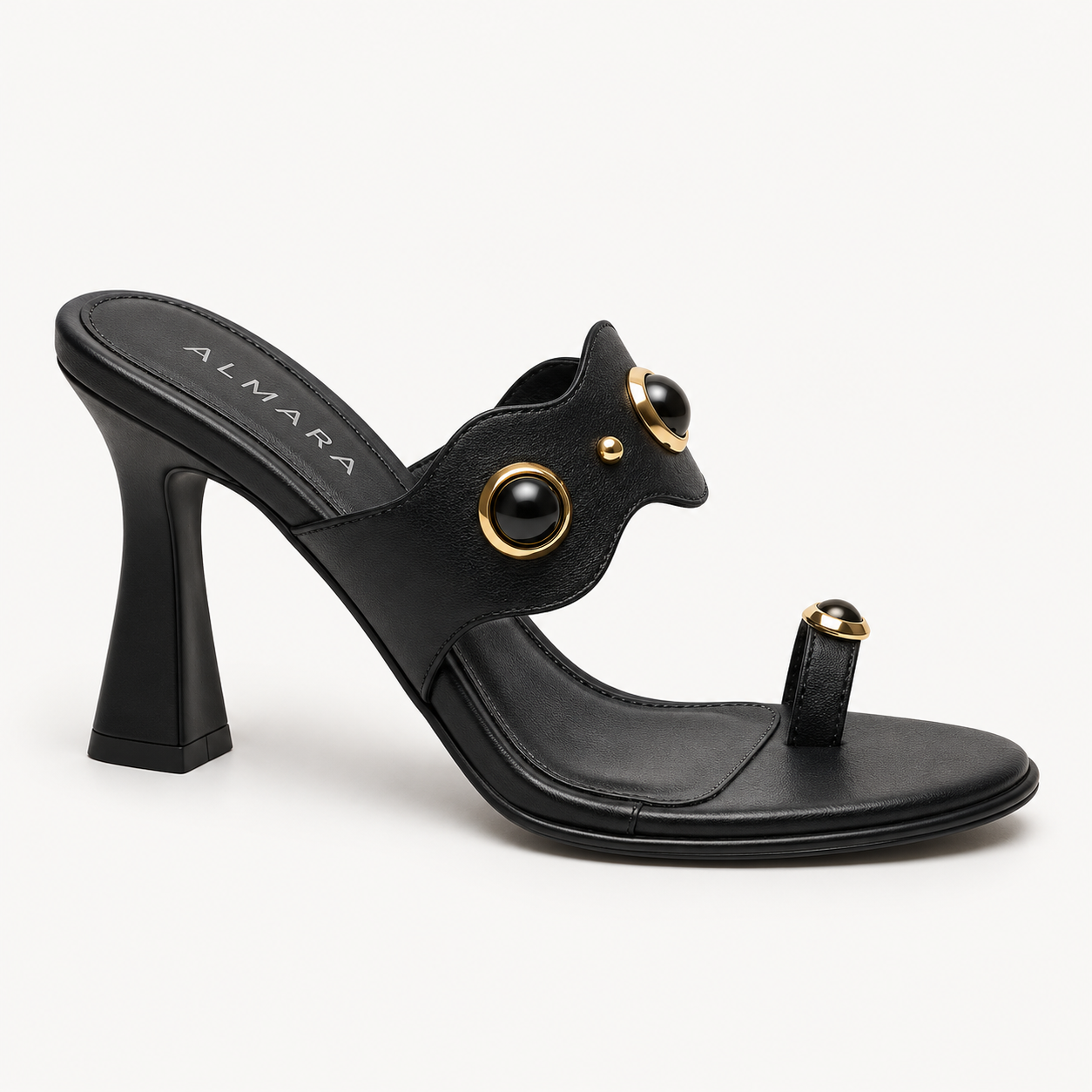 Sandalias de tacón Eimy con detalles tipo joya